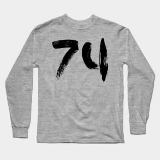 Number 74 Long Sleeve T-Shirt